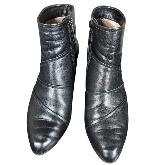 Beautifeel Lady Ankle Boots Womens US 6-6.5 EU 37 Black Leather Soft Patchwork - Picture 5 of 12
